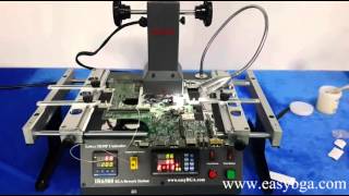 ACHI IR6500 Desoldering BGA Chip1 [upl. by Olihs]