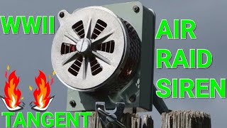 AIR RAID SIREN WW2 IN OPERATION AirRaidSiren Siren WW2 Vintage Nostalgia Alarm Tangent [upl. by Oreste]