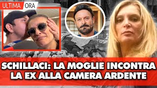 Funerali Totò Schillaci la moglie incontra la ex alla camera ardente Le sue parole “Lei é” [upl. by Nealy]