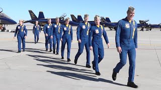 Blue Angels Arriving at El Centro for Winter Training 1424 [upl. by Black427]