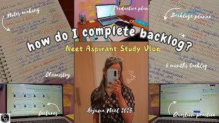 How do I cover my Backlogs 📚  Covering huge backlogs  Arjuna Neet 🥼 NEET 2025  backlog pw [upl. by Ahcurb600]