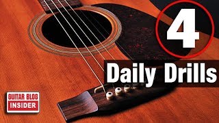 4 Guitar Drills You Should Do Each Day [upl. by Arnoldo976]