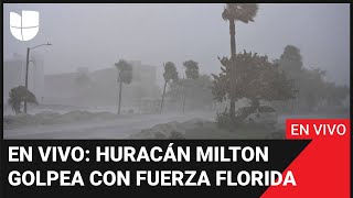 Huracán Milton EN VIVO el ciclón golpea con furia y avanza hacia el interior tras tocar tierra [upl. by Eseerehs]