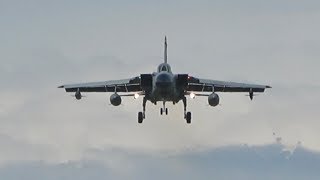 Panavia Tornado IDS German AirForce arrival at Luchtmachtdagen Volkel Air Base 2019 [upl. by Anisamoht]