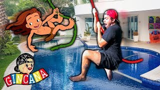 GINCANA DO LUCCAS NA PISCINA  VÍDEO DE PISCINA VOLTOU [upl. by Adnana952]