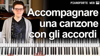 Come suonare una canzone al pianoforte con gli accordi 🎹 [upl. by Ury]