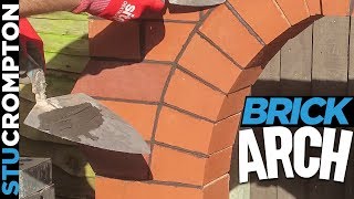 Bricklaying  Building Brick Arch feature [upl. by Gerstein802]