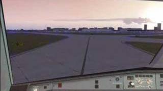 FSX Lufthansa A340600 Approach KEWR [upl. by Mylor825]