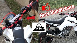 I Got New Handlebars For My TaoTao Hellcat ZS190 Grom Clone [upl. by Filler]