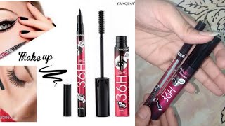 Meesho waterproof eyeliner and Mashkara review eyeliner and mascara in just around 150 rupees [upl. by Pawsner917]