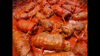 INVOLTINI DI CARNE ricetta della nonna come fare le braciole con videoricetteinsieme [upl. by Remmos416]