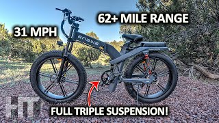 ENGWE X24  X26 Full Suspension Long Range FAST Electric Bike Review [upl. by Ahsetan]