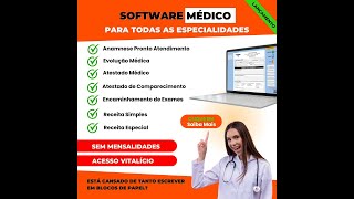 Software Médico Prontuários automatizados  Sem mensalidades [upl. by Christoph863]