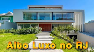 CASA CONTEMPORÂNEA DE LUXO NOVA À VENDA NO CONDOMÍNIO MANSÕES NA BARRA DA TIJUCA  MULLER IMÓVEIS RJ [upl. by Tiraj]