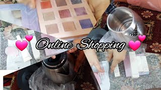 Focallure Makeup Accessories amp Daraz Electronic Kettle online shopping unboxing vlog [upl. by Lussi]