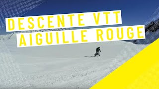 VTT sur neige avec Vincent Pernin à lAiguille Rouge • Les Arcs [upl. by Snej]