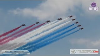 The Queens Platinum Jubilee Flypast 2022  Flypast begins at 004740 [upl. by Yves]