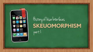 History of User Interfaces  Skeuomorphism  Part 1 [upl. by Shane151]