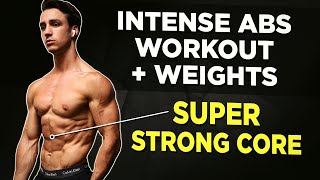 10 MIN DUMBBELL AB WORKOUT GET SUPER STRONG ABS [upl. by Glenine]