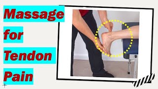 Massage for Achilles and Patellar Tendonitis Tendinosis Tendinopathy Tendon Pain PART 1 [upl. by Grossman99]