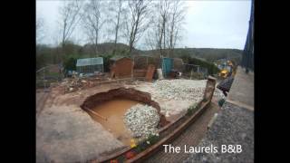 Sink hole at BampB filled in using 140 tonnes of stone [upl. by Bender60]