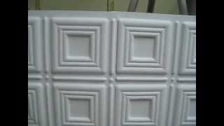 DO IT YOURSELF Glue up Kitchen Ceiling Tile 153 Renovation Home and Kitchen Remodeling [upl. by Nnaillek182]