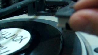 Adjust the arm set down position  BSR autochanger record player [upl. by Ahsok]