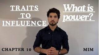 What needs and difference bw power and influence  mim chapter [upl. by Eradis]