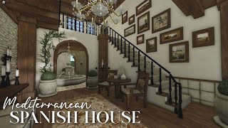 Bloxburg  Mediterranean Spanish House 745k  Speedbuild PART 1 [upl. by Asha]