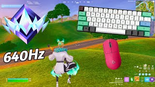 ASMR 🏆 Fortnite UNREAL RANK Gameplay 💤😴 Satisfying Keyboard 360 FPS [upl. by Fulton]