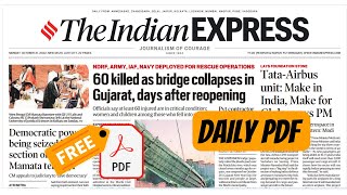 How to download Indian Express newspaper pdf free read online daily best website indianexpress [upl. by Nylirahs505]