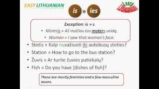 Easy Lithuanian Genitive Pt 23 [upl. by Gnilrad]