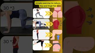 simple exercise to reduce hip amp thigh fat shorts simpleexercise reducehipsfat hipsfat thighfat [upl. by Aicemaj241]