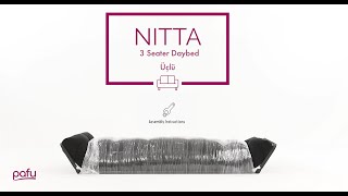 PAFU NITTA 3 Seater Daybed Assembly Instructions [upl. by Isabella]