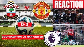 Southampton vs Manchester United 03 Live Premier League Football EPL Match Score Highlights Utd [upl. by Ylloh357]