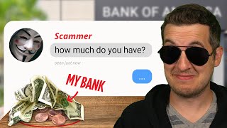 When Scammers See 000 In Your Bank [upl. by Enailil]