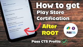 How to fix Play Store Certification  How to Fix Safetynet amp Pass CTS Profile [upl. by Oad]