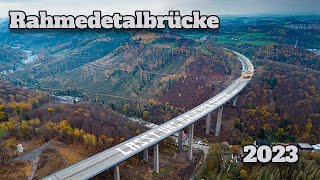 Sprengung der Rahmedetalbrücke in Lüdenscheid 2023 Public Viewing ein Teil der A45 fällt [upl. by Aihseuqram]