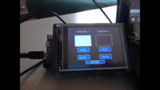 Demostration Arduino Due with Screen touch TFT320QVT [upl. by Hadeehuat]