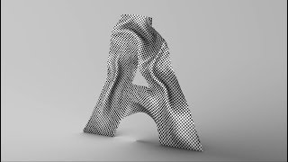 Simulate Spline Text using Cloth Dynamic making in Cinema 4D Tutorial [upl. by Stanfield]