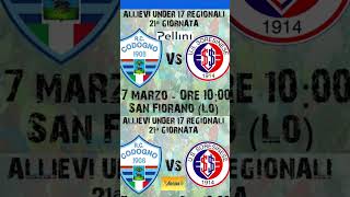 Rc Codogno  Soresinese  Calcio allievi under 17 reg   calciodilettanti [upl. by Dusza538]