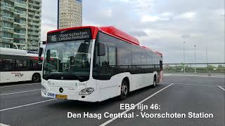 EBS lijn 46 Den Haag Centraal  Voorschoten Station  Cabine  2021  4K [upl. by Nohtanoj]