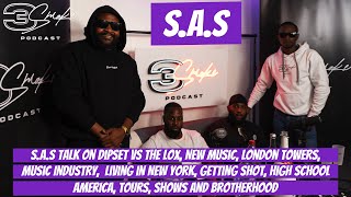 3Smoke Podcast  SAS Talk on Dipset vs The Lox London Towers Getting Shot USA and brotherhood [upl. by Ainoz189]