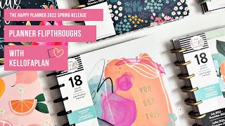 The Happy Planner Spring 2022 Release Planner Flipthroughs [upl. by Nymsaj]