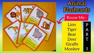 Know About 🔰Wild Animals Animal Flashcards for Kids☺📇 [upl. by Hu607]