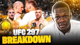 Israel Adesanya is Keeping A Close Eye On The Main Event  UFC 297 Breakdown amp Picks [upl. by Eelik446]