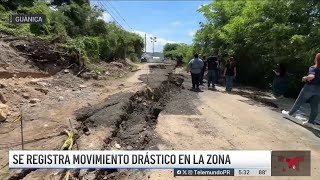 Preocupantes movimientos de tierra en Guánica [upl. by Davis]