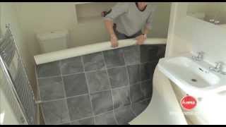 DIY How to lay vinyl or lino flooring [upl. by Navac]