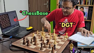 This is magical  Connecting your ChessBase software to a physical DGT eboard [upl. by Anaibaf]