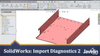 SolidWorks Tutorial Import Diagnostics 2  Manual Healing Technique [upl. by Mia]